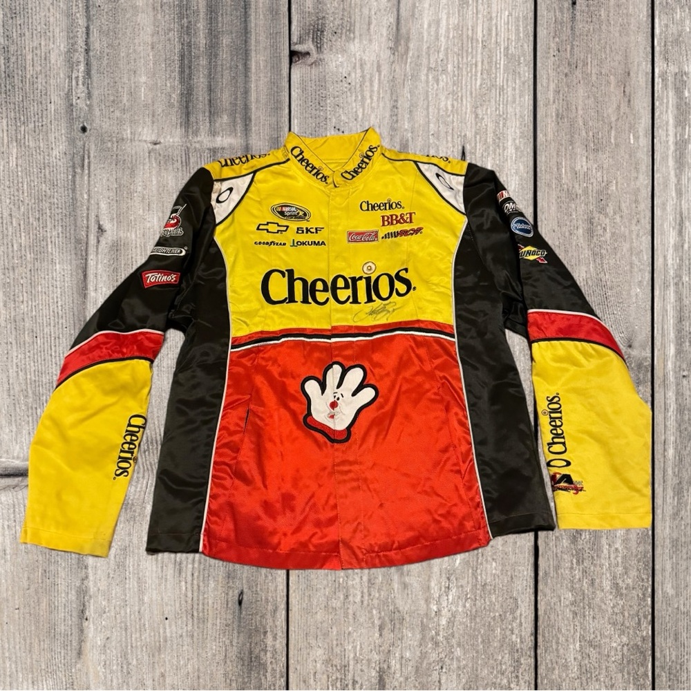 Chase Authentics NASCAR Jacket Cheerios Hamburger Helper Signed Clint Bowyer